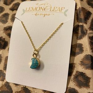 Lemon & Leaf Designs moon necklace